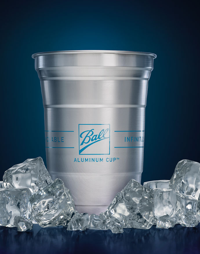 Ball Aluminum Cup on Ice